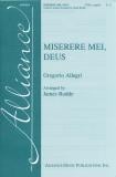 Miserere Mei Deus TTBB choral sheet music cover Thumbnail